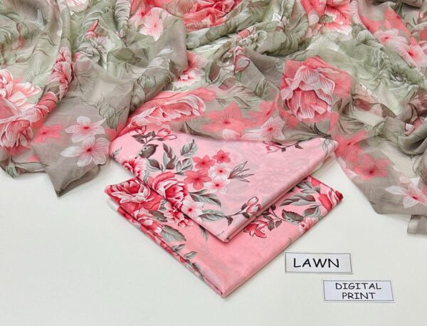 Inspired 3PC Digital Printed Lawn