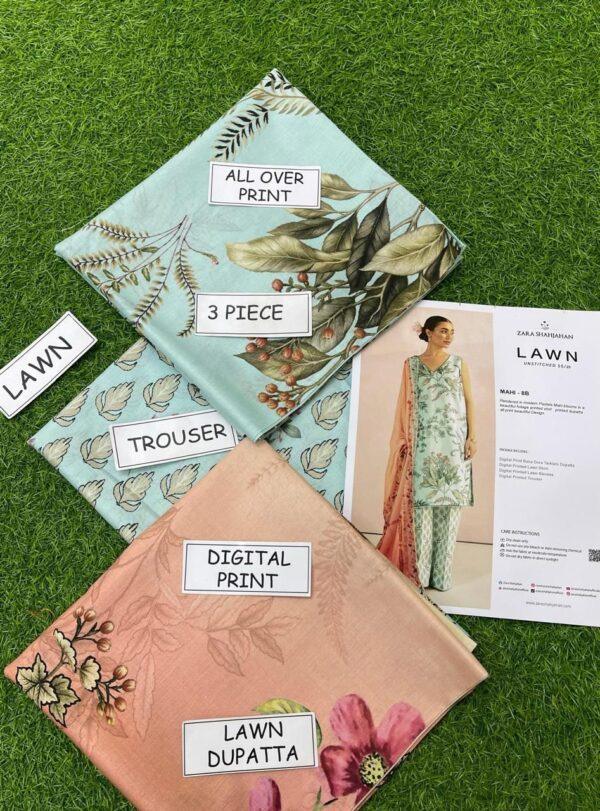 Moosa Fabrics 3PC Digital Printed Lawn Suit – Elegant Summer Style - Image 6