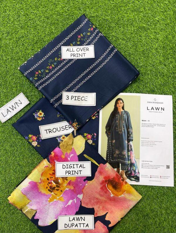Moosa Fabrics 3PC Digital Printed Lawn Suit – Elegant Summer Style - Image 3