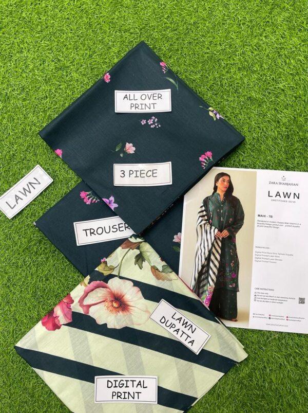 Moosa Fabrics 3PC Digital Printed Lawn Suit – Elegant Summer Style - Image 2