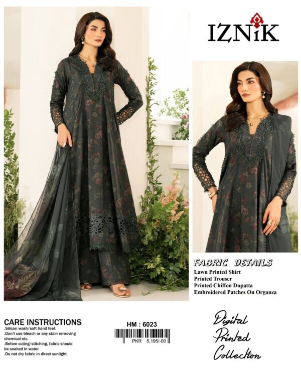 Premium 3PC Embroidered Lawn