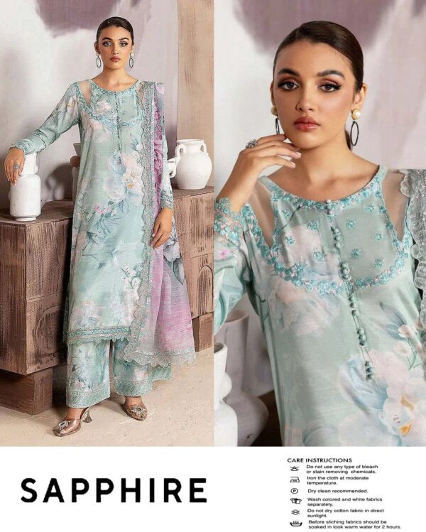 Embroidered 3PC Lawn