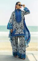 Zainab Chottani Embroidered Lawn 3PC Suit – Digital Chiffon Dupatta | Premium 90/88 Fabric