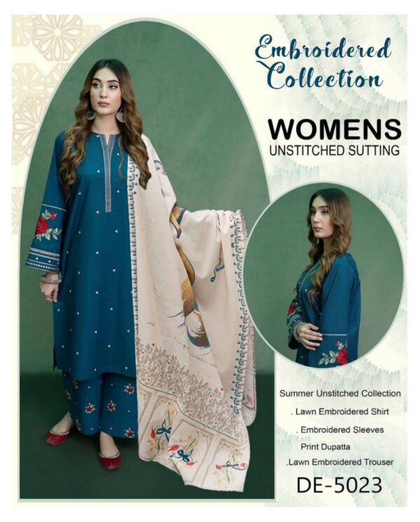 New Arrival – Summer Lawn Collection 2025 (3PC Embroidered)