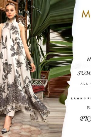 Embroidered Lawn 3PC Suit – Digital Chiffon Dupatta