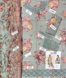 3-Piece Embroidered Lawn Suit – Digital Chiffon Dupatta
