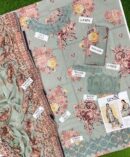 3-Piece Embroidered Lawn Suit – Digital Chiffon Dupatta